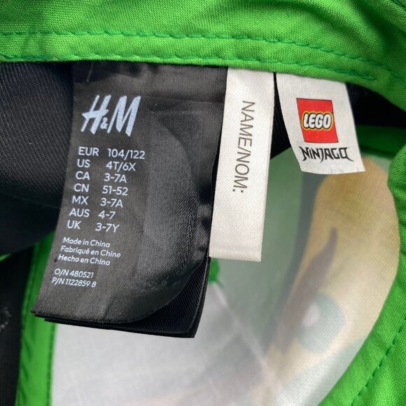 H&M Lego Ninjago Baseball Hat Snapback Cap Boys Size 4T/6X Adjustable Green - Picture 8 of 9